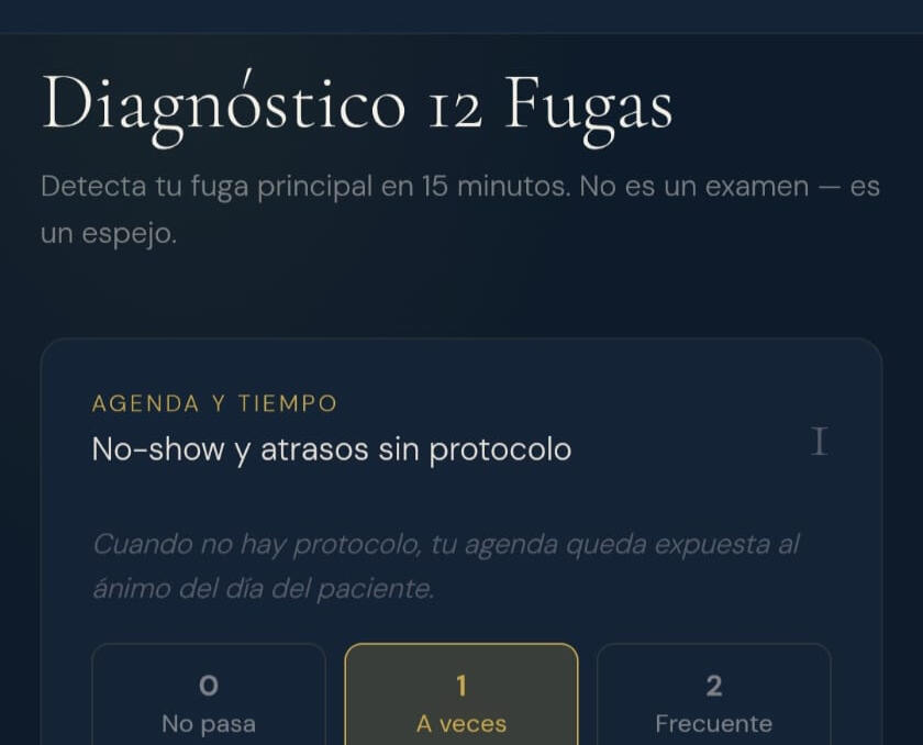 Diagnóstico de fugas